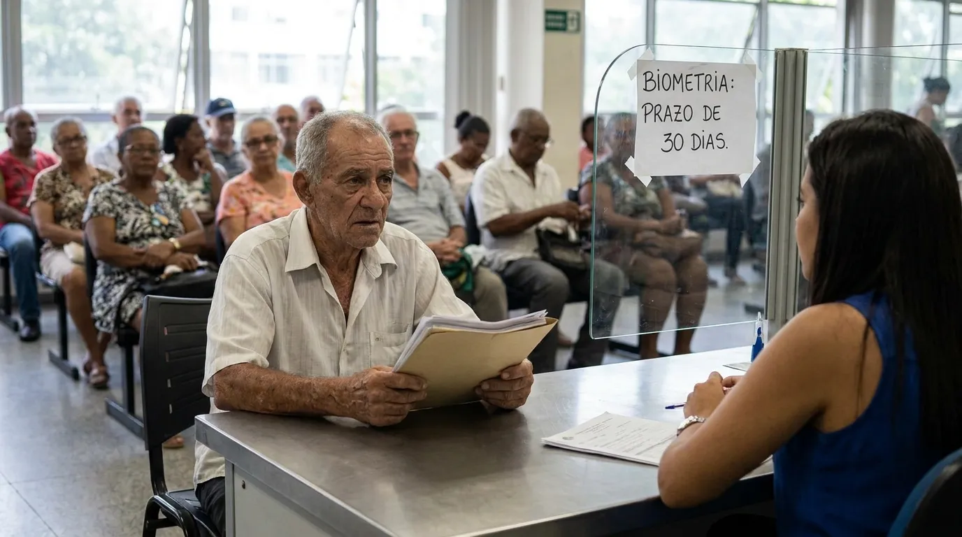 INSS dá 30 dias para biometria ou pedido de benefício é cancelado
