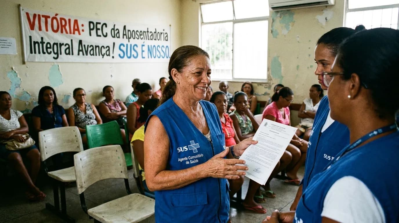 PEC da aposentadoria integral de agentes de saúde avança no Senado